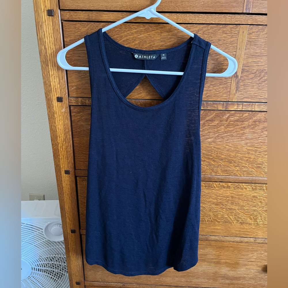 Navy athleta tank top